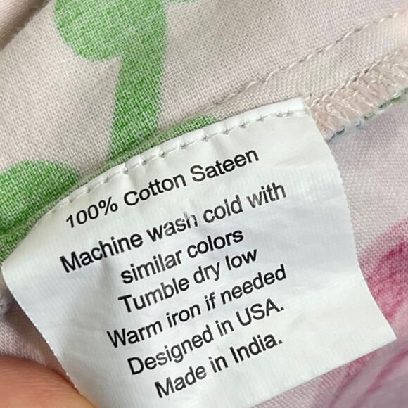 Jaye's Studio Floral Bloom Print Luxe Sateen Sleep Shirt Medium Pajamas Preppy - Picture 6 of 6